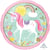 Ballon Rond Holograhique - Magical Unicorn