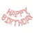 Ballon aluminium - Happy Birthday - Or rose