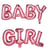 Ballons lettres - Baby Girl