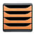Bloc de rangement 4 tiroirs - gris/orange