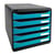 Big-box plus Classic à 5 tiroirs - Turquoise - Exacompta