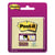 Notes Super Sticky Post-it® jaune sur carte 76 x 76 mm