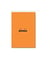 Bloc notes Rhodia - Orange - A4 21 x 31.8 cm - Bloc agrafé n°20 - 160 pages grands carreaux Seyès