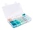 Lot de 61 perles en silicone et bois - Vert menthe 