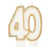 Bougie anniversaire 40 ans - Gatodéco