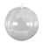 Boule transparente plastique - 2 parties - 10cm