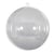Boule transparente plastique - 2 parties - 12cm