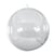 Boule transparente plastique - 2 parties - 8cm