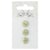 Bouton 2 trous x3 - brume - 18mm