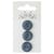 Bouton 2 trous x3 - bleu - 18mm