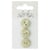 Bouton 2 trous x3 - brume - 18mm