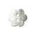 Bouton akoya fleur - écru - 10mm