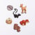 Lot de boutons - animaux des bois