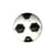 Bouton foot - noir et blanc - 14mm