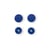 Boutons Pression Color Snaps - bleu royal - 12.4 mm - rond