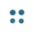 Boutons Pression Color Snaps - turquoise foncé - 12.4 mm - rond