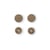 Boutons Pression Color Snaps - or - 12.4 mm - rond