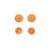 Boutons Pression Color Snaps - orange - 12.4 mm - rond