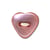Bouton tendresse coeur - violet - 10mm