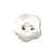 Bouton violette - blanc - 10mm