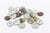 3 boutons - 18 mm - argent nacre