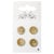 4 boutons - 14 mm - cuivre nacre