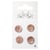 4 boutons - 14 mm - rose nacre