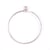 Bracelet jonc fermoir boule Créalia - Rhodium