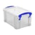 Boîte en plastique blanc transparent de 0.7 L