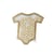 Cadre body blanc avec 60 coeurs en bois