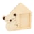 Cadre maison en bois avec Koala - 19,5x18cm