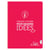 Cahier - 24 x 32 cm - Cultura - 140 pages grands carreaux - Rouge 