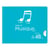 Cahier de musique polypro - 17 x 22 cm - Cultura - 48 pages - Bleu