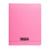 Cahier polypropylène piqué - 17x22 cm - 96 pages - rose