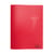 Cahier 140 pages petits carreaux 24 x 32 cm Polypropylène Cultura Rouge