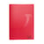 Cahier polypro 21 x 29,7 cm 140 pages grands carreaux Cultura - Rouge