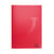 Cahier 96 pages petits carreaux A4 21 x 29,7 cm Polypropylène Cultura Rouge