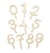 Cake topper ScrapCooking® - Chiffres - Bois
