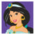 Canevas - Disney Princesse Jasmine - 12x12cm