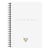 1 carnet à spirale - Format A5 14.8 x 21 cm - Flying Spirit White - Clairefontaine - 120 pages lignées - Designs assortis
