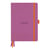 Carnet - Format A5 14.8 x 21 cm - Goalbook - Rhodia - 240 pages pointillées - Lilas