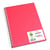 CANSON - Cahier de notes - reliure à anneaux métalliques - A5 - 50 feuilles - papier blanc - uni - couverture rose