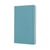 Carnet - 13 x 21 cm - Moleskine - Pages unies - Bleu lagon