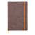 Carnet souple Rhodia - Format A5 14.8 x 21 cm - Rhodiarama - 160 pages lignées - Chocolat
