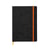 Carnet - Format A5 14.8 x 21 cm - Rhodiarama - Rhodia - 160 pages lignées - Noir