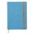 Carnet - Format A5 14.8 x 21 cm - Rhodiarama - Rhodia - 160 pages lignées - Turquoise