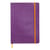 Carnet - Format A5 14.8 x 21 cm - Rhodiarama - Rhodia - 160 pages lignées - Violet