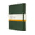 Carnet- 19 x 25 cm - Moleskine- Pages lignées - Vert mythe