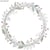 Cercle en bois - Couronne fleurie - 31 cm de diamètre