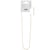 Chaîne bead en acier inoxydable doré 40 cm + 5 cm extension